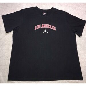 Nike Air Jordan Jumpman LA Los Angeles Black Retro XXXL‎ Men's Shirt 3XL T-Shirt